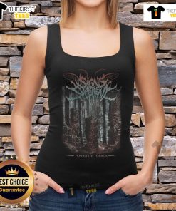 Official Signs of the Swarm Tower of Goresos tank top featuring vibrant graphics and comfortable fit for fans.
