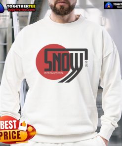 Official Snow International Delta Magna Sweatshirt in navy blue, featuring a sleek design and cozy fit for winter wear.