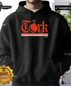 Alt Text: Official Spencer Torkelson Tork Bomb Hoodie featuring bold graphics and a comfortable fit for fans.