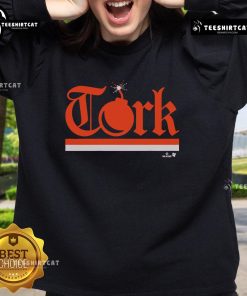 Official Spencer Torkelson Tork Bomb sweatshirt featuring bold graphics, perfect for fans of MLB and the Detroit Tigers.