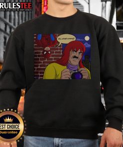 Official Spider-Man MJ What's Wrong Jameson's Disguise Sweatshirt featuring a vibrant graphic design and stylish comfort.