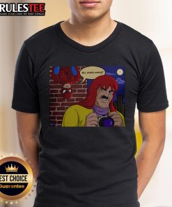 Alt Text: Official Spider Man MJ What's Wrong Jameson's Disguise T-Shirt featuring a playful graphic design and vibrant colors.