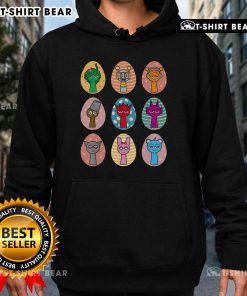 Alt Text: Official Sprun Ki Dandys World Easter Egg Hoodie for Sprun Ki lovers featuring vibrant colors and unique design.
