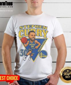 Alt Text: Official Steph Curry Golden State Warriors 2025 NBA Playoffs T-Shirt, featuring team colors and logo design.