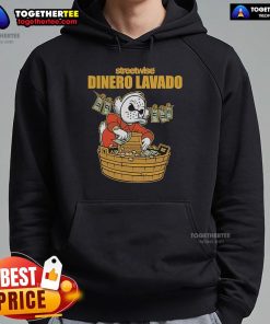 Official Streetwise Dinero Lavado Hoodie in black with stylish design, perfect for streetwear fashion enthusiasts.