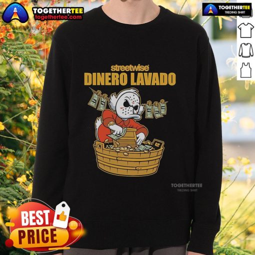 Alt Text: Official Streetwise Dinero Lavado Sweatshirt featuring a stylish design and vibrant colors, perfect for casual wear.