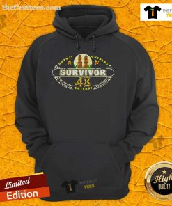 Alt Text: Official Survivor 48 Outwit Outplay Outlast Hoodie featuring the show's logo and vibrant design for fans.