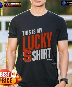 Official Syracuse Orange This Is My Lucky T-Shirt featuring bold colors and logo, perfect for fans and game day.