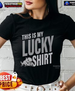 Official TCU Horned Frogs 'This Is My Lucky Ladies' Tee featuring vibrant team colors and stylish design.