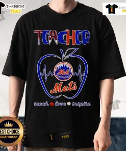Alt Text: Official Teacher Teach Love Inspire T-Shirt featuring New York Mets design, perfect for educators and baseball fans.