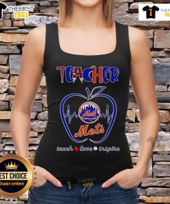 Official Teacher Teach Love Inspire New York Mets tank top featuring vibrant team colors and inspiring message.