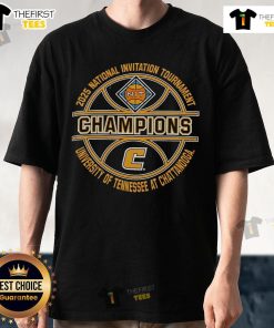 Official Tennessee Chattanooga Mocs 2025 NCAA Men's Basketball NIT Champions T-Shirt featuring team logo and championship design.