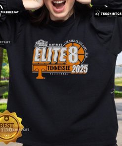 Alt Text: Official Tennessee Volunteers Elite 8 2025 Men's Basketball Sweatshirt featuring team logo and vibrant colors.