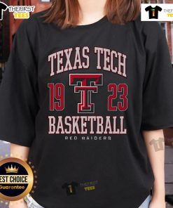 Official Texas Tech Red Raiders basketball ladies tee featuring team logo and vibrant colors for fans and athletes.