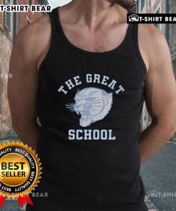 Official The Great School tank top featuring a stylish design perfect for casual wear and school events.