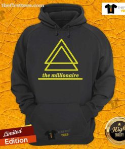Alt Text: Stylish Official The Millionaire Triangle Hoodie in black, showcasing a modern design and premium fabric perfect for casual wear.