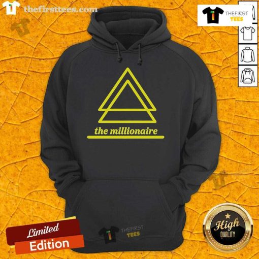 Alt Text: Stylish Official The Millionaire Triangle Hoodie in black, showcasing a modern design and premium fabric perfect for casual wear.