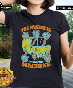 Official Scooby-Doo Ladies Tee featuring 'The Mysteries Inside The Machine' design, perfect for fans of the series.