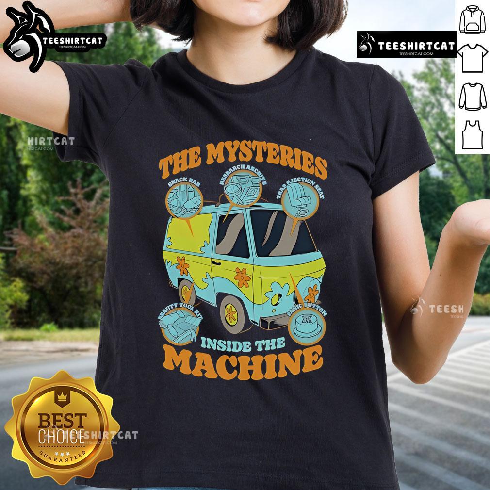 Official The Mysteries Inside The Machine Scooby Doo Ladies Tee Official Scooby-Doo Ladies Tee featuring 'The Mysteries Inside The Machine' design, perfect for fans of the series.