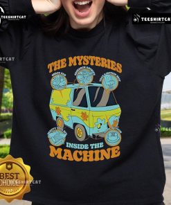 Official Scooby-Doo sweatshirt featuring 'The Mysteries Inside The Machine' design, perfect for fans and cozy wear.