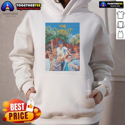 Official The Sandlot poster hoodie featuring classic movie artwork and retro design for fans of the beloved film.