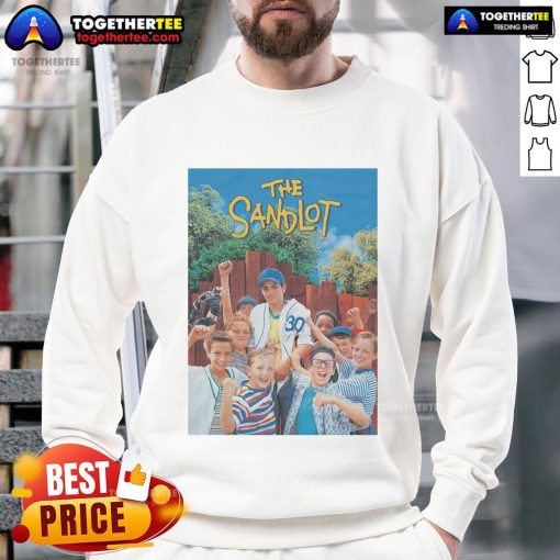 Official The Sandlot Poster Sweatshirt featuring iconic movie graphics and nostalgic design for fans of the classic film.