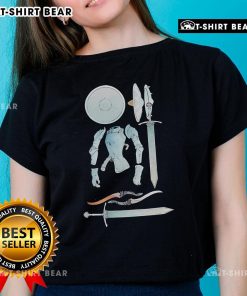 Alt Text: Official The Wandering Inn Horns of Hammerad ladies tee featuring unique design and comfortable fit for fans.