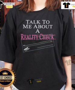 Alt Text: Official The White Lotus Talk To Me About A Reality Check First Union Ladies Tee featuring a stylish design.
