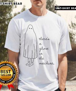 Alt Text: Official 'There's A Ghost In The Machine' T-Shirt featuring a spooky graphic design and vibrant colors.