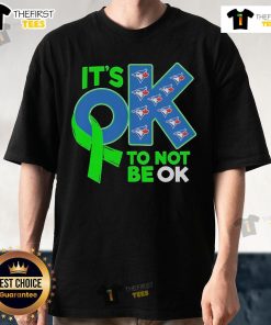 Official Toronto Blue Jays 'Its Okay Not To Be Ok' T-Shirt showcasing team logo and message for fans and supporters.