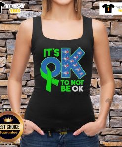 Official Toronto Blue Jays 'It's Okay Not To Be Okay' tank top featuring team colors and logo, perfect for fans.