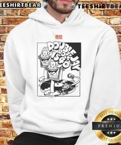 Official Triple J 50 Years Double Jay Rock 1540 Hoodie showcasing iconic design and vibrant colors for music fans.