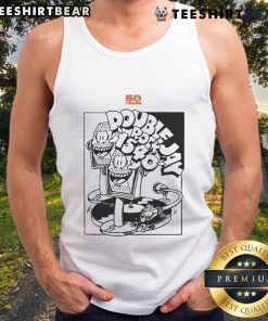 Official Triple J 50 Years Double Jay Rock 1540 tank top featuring a bold design celebrating Triple J's anniversary.