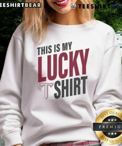 Alt Text: Official Troy Trojans This Is My Lucky Sweatshirt showcasing team spirit and style for fans of the Troy Trojans.