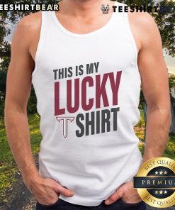 Official Troy Trojans This Is My Lucky Tank Top featuring bold team colors and logo, perfect for game day.