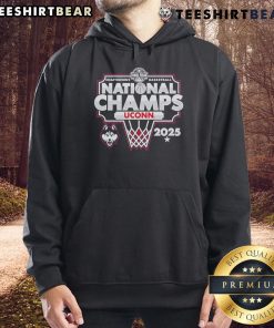 2025 NCAA Women's Basketball National Champions UConn Huskies Bracket Hoodie, showcasing team pride and championship spirit.