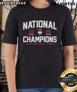 Official UConn Women's Basketball 2025 NCAA Champions Classic Ladies Tee featuring team logo and stylish design.