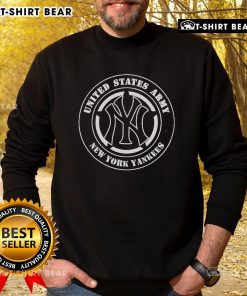 Official United States Army New York Yankees Military Appreciation Sweatshirt featuring team logo and military design.