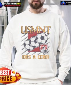 Official USMNT Dos a Cero Sweatshirt featuring bold graphics celebrating the U.S. Men's National Team victory.