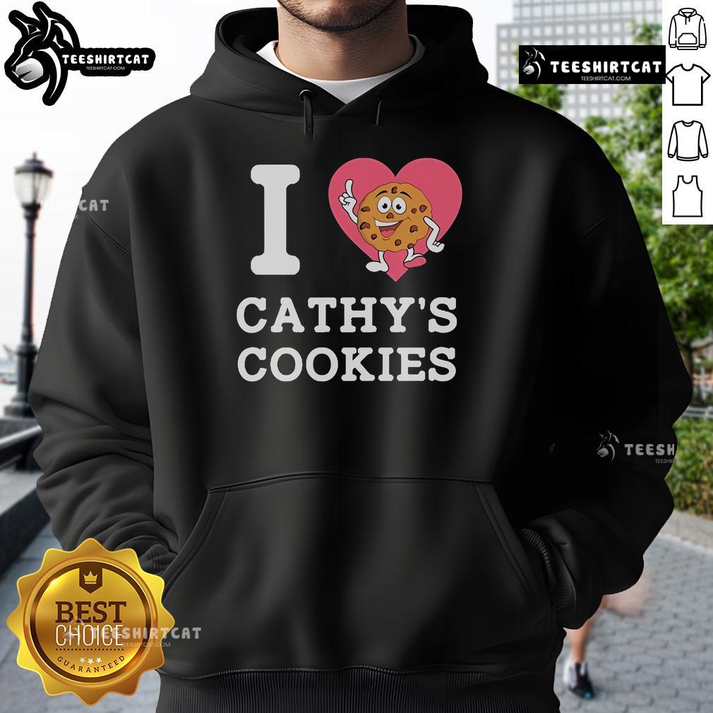 Official Violent Gentlemen I Heart Cathy'S Cookies Hoodie Official Violent Gentlemen I Heart Cathy's Cookies Hoodie in black, showcasing a stylish design perfect for casual wear.