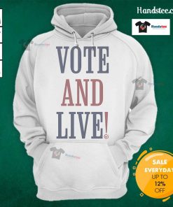 Official Vote hoodie from Turning Point USA (TPUSA) featuring bold graphics and a comfortable fit for supporters.
