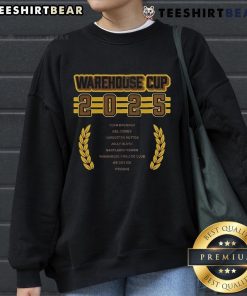 Official Warehouse Cup The Woogas 2025 sweatshirt featuring a vibrant design and comfortable fit for fans.
