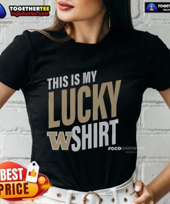 Official Washington Huskies 'This Is My Lucky Ladies Tee' showcasing team pride and stylish comfort for fans.