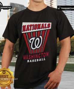 Alt Text: Official Washington Nationals Baseball Starter T-Shirt featuring team logo and colors, perfect for fans and casual wear.