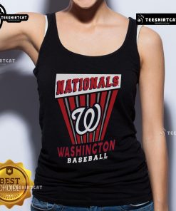 Official Washington Nationals baseball starter tank top showcasing team logo and colors, perfect for fans and summer wear.