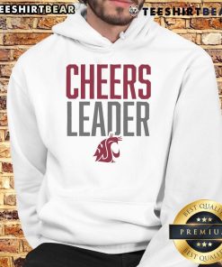 Official Washington State Cougars Cheers Leader Hoodie in crimson, perfect for fans supporting their team during games.