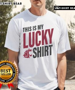 Official Washington State Cougars This Is My Lucky T-Shirt featuring vibrant colors and the Cougars logo on a casual tee.