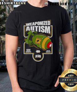 Official Weaponized Autism Military T-Shirt featuring bold graphics and a unique design for autism awareness and support.