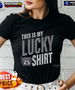 Official Weber State Wildcats This Is My Lucky Ladies Tee, featuring vibrant team colors and a stylish design for fans.