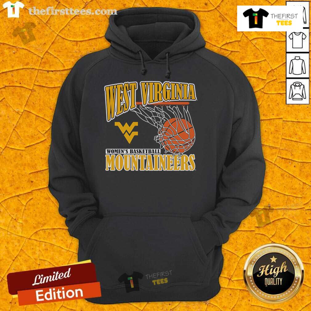 Official West Virginia Mountaineers 2025 W Basketball Net Hoodie Official West Virginia Mountaineers 2025 Women's Basketball Net Hoodie in navy blue with team logo and stylish design.